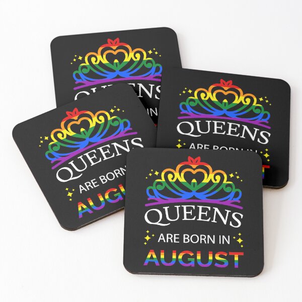 Item preview,  LGBT Queens Are Born In August I - Pride Flag Colors designed and sold by Lemon Pepper.