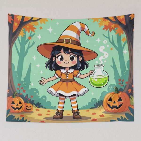 Item preview, Spooky Cute Candy Corn Witch designed and sold by xArchGoDx.