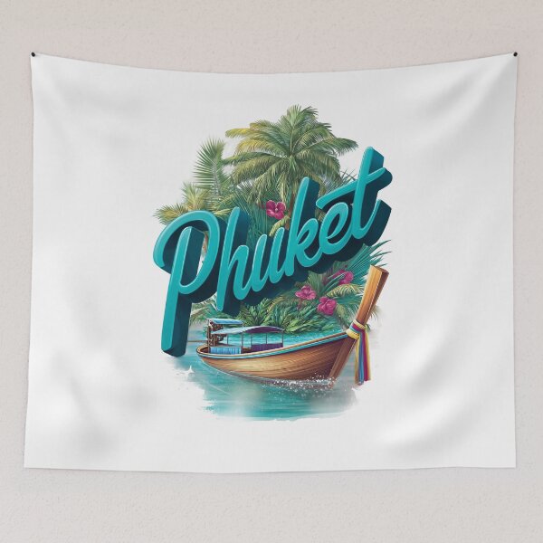 Item preview, Phuket – Tropical Thailand design with longtail boat designed and sold by Meiersbeste.