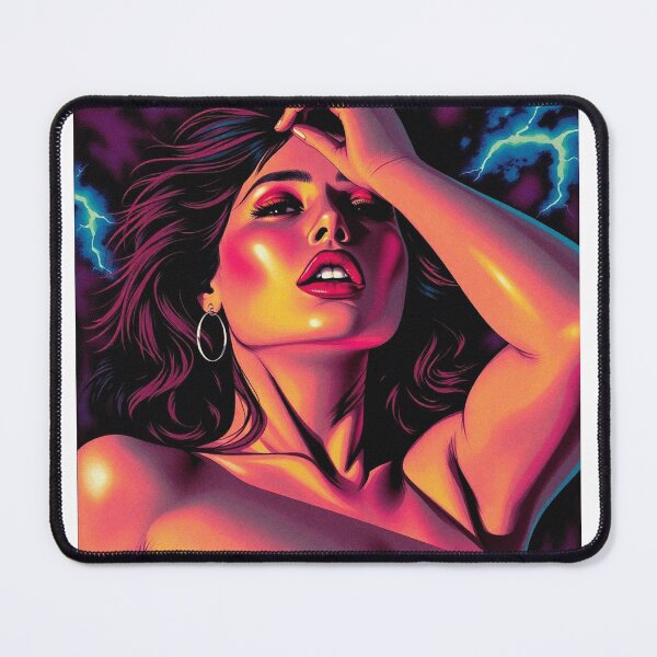 Item preview, Dramatic model illustration beautiful woman designed and sold by Vintage Designs +.