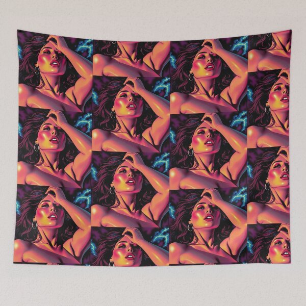 Item preview, Dramatic model illustration beautiful woman designed and sold by Vintage Designs +.