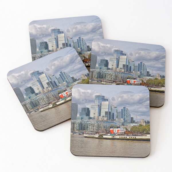 Item preview, New and Old of The City of London and the Paddle Steamer Waverley on The River Thames in London UK designed and sold by John Gilham - Landscape Photography.