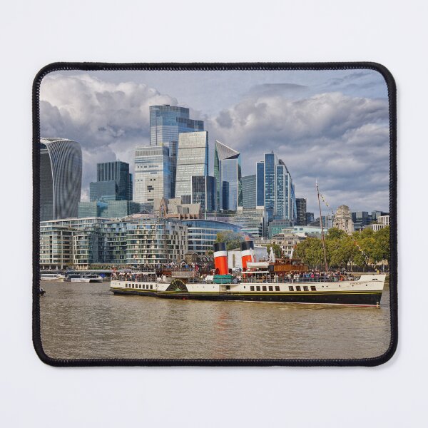 Item preview, New and Old of The City of London and the Paddle Steamer Waverley on The River Thames in London UK designed and sold by John Gilham - Landscape Photography.