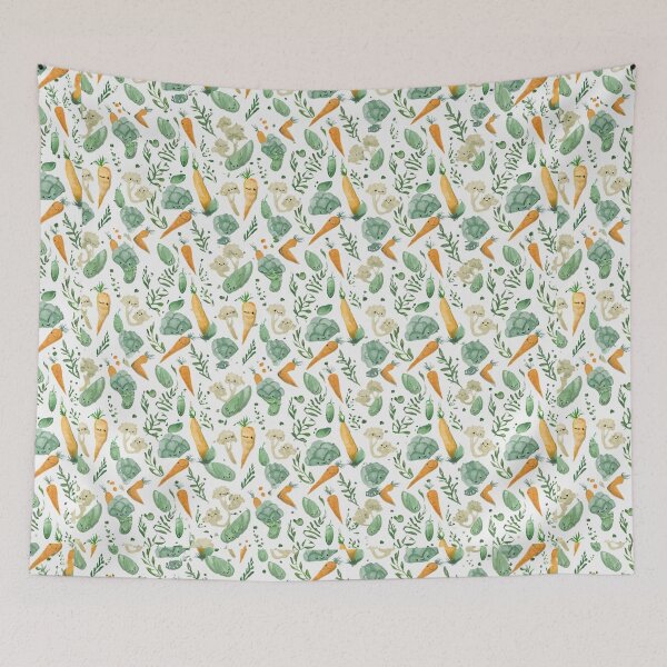Item preview, Cute vegetables pattern art designed and sold by Vintage Designs +.