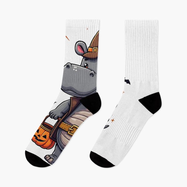 Item preview, Cute Hippo Halloween Costume Pumpkin Funny Spooky Art designed and sold by ArtDesignTp.