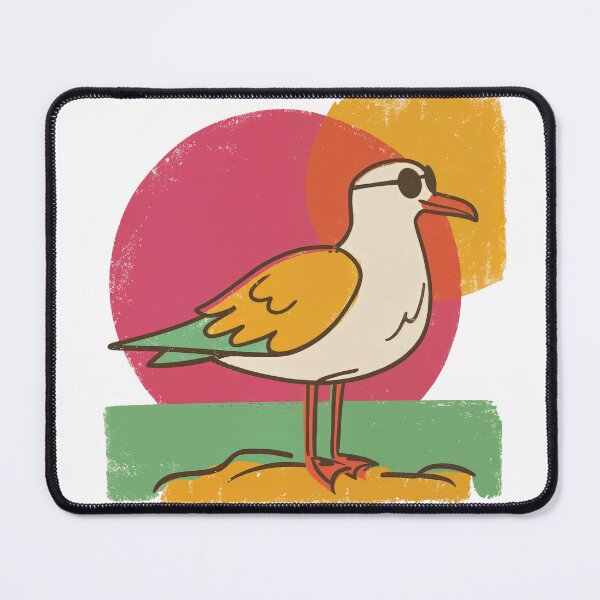 Item preview, Cool Gull Vibes – Sunglass-Wearing Seagull on a Rock designed and sold by ForeverPrintsOK.