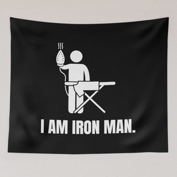 Item preview, I Am Ironing Man (White) designed and sold by LaraPeer.