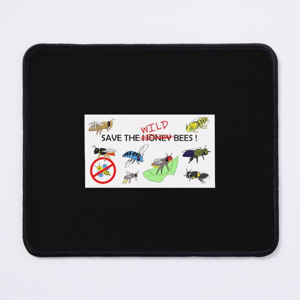 Item preview, Save the WILD bees (not honeybees)  	 designed and sold by trbnbhjlni87.
