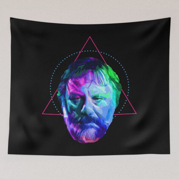 Item preview, Slavoj Zizek - Colorful Geometric Portrait  	 designed and sold by bwjmgamsai72.
