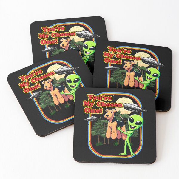 Item preview, Funny Airedale Terrier Dog Alien Chosen One UFO Mom Dad Kids designed and sold by rafaeltto.