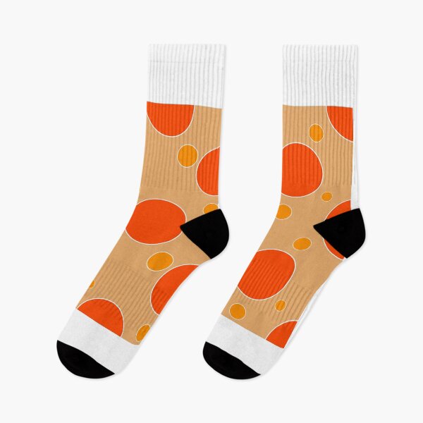 Item preview, Seamless geometric pattern with retro-style polka dots in vibrant orange and yellow circles on a beige background. Perfect for textile design, wallpaper, wrapping paper, and modern digital artwork designed and sold by Kaskacozy.