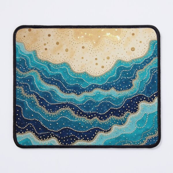 Item preview, Aboriginal Inspired Dot Art - With The Waves and Beach designed and sold by GrinGalore.