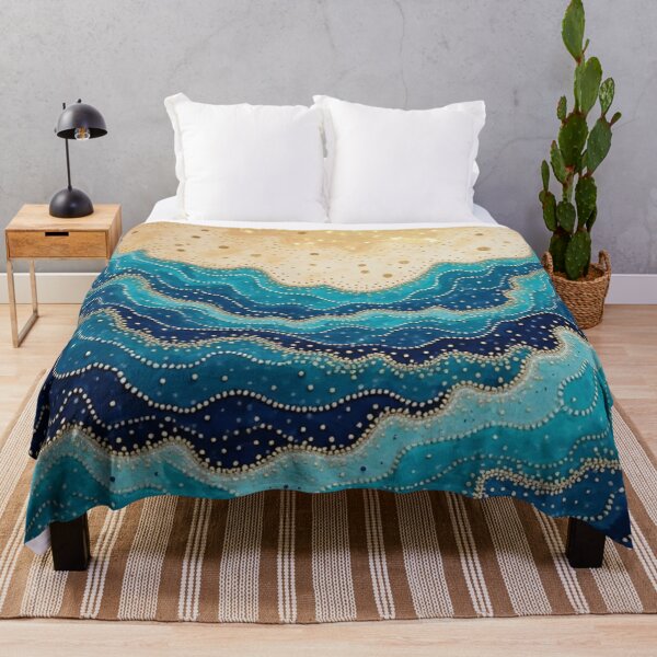 Item preview, Aboriginal Inspired Dot Art - With The Waves and Beach designed and sold by GrinGalore.