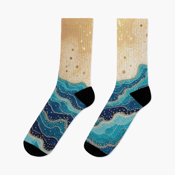 Item preview, Aboriginal Inspired Dot Art - With The Waves and Beach designed and sold by GrinGalore.