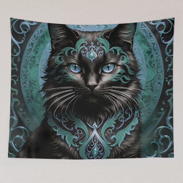 Item preview, Mystic feline guardian designed and sold by Karaburmagirl.