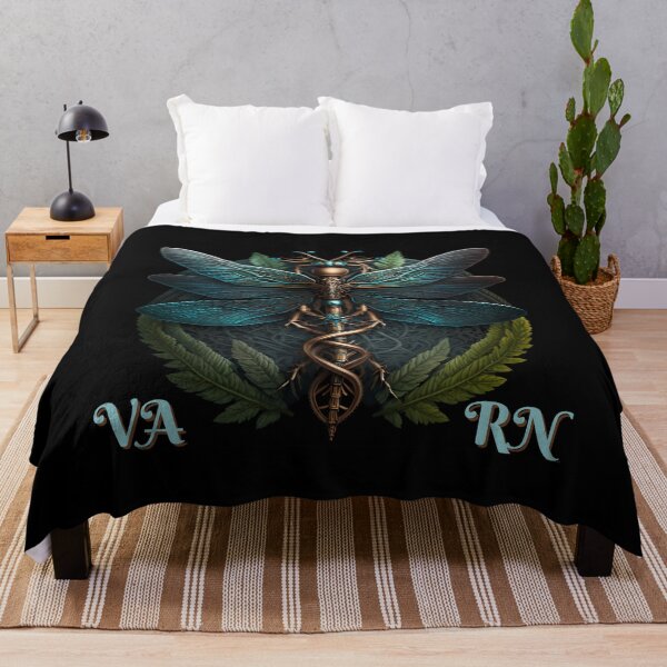 Item preview, VA RN Dragonfly Caduceus   	 designed and sold by qiuhqswrck57.
