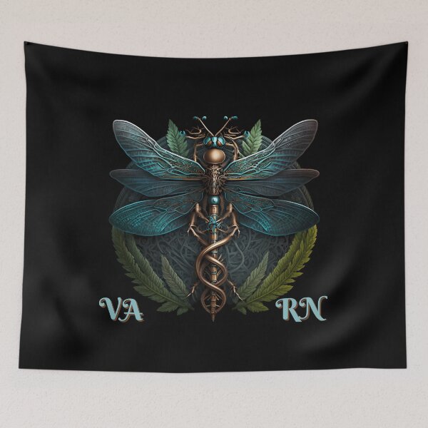 Item preview, VA RN Dragonfly Caduceus   	 designed and sold by qiuhqswrck57.