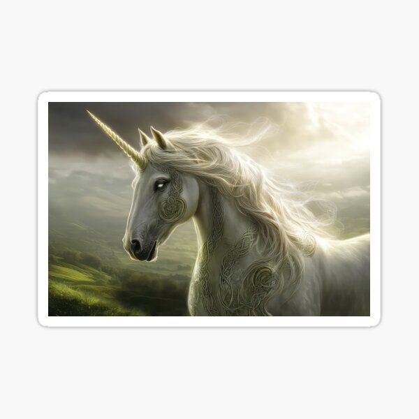 Celtic Unicorn Sticker