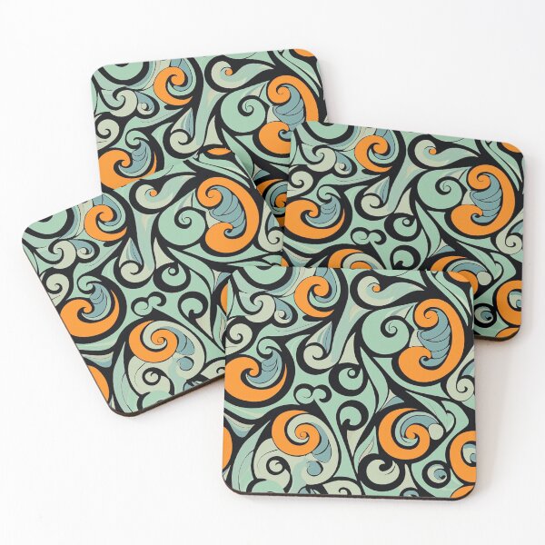 Item preview, New Zealand Māori Paua Pattern Koru Design 547 designed and sold by GrinGalore.