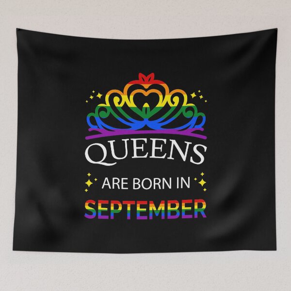 Item preview,  LGBT Queens Are Born In September I - Pride Flag Colors designed and sold by Lemon Pepper.
