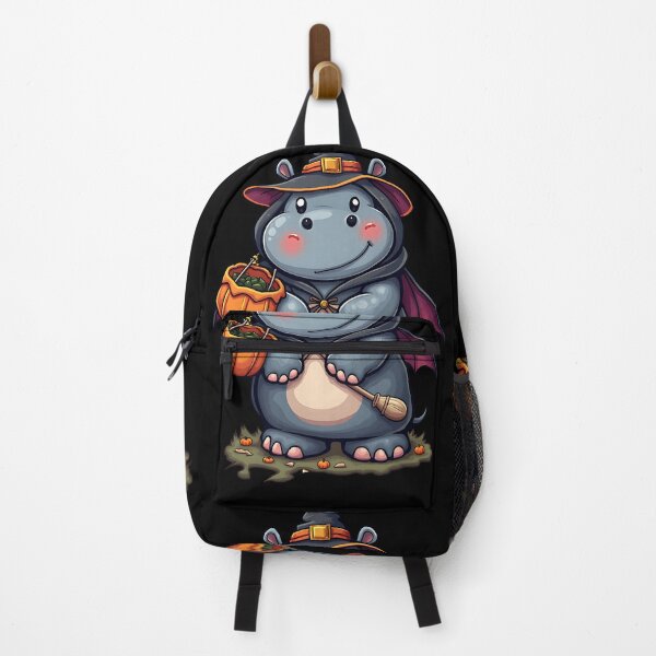 Item preview, Cute Hippo Halloween Witch Costume Pumpkin Trick Or Treat Spooky Art designed and sold by ArtDesignTp.