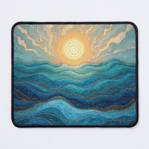 Item preview, Aboriginal Inspired Dot Art - Full Sun On The Ocean designed and sold by GrinGalore.