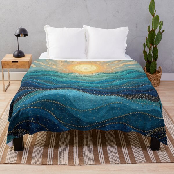 Item preview, Aboriginal Inspired Dot Art - Full Sun On The Ocean designed and sold by GrinGalore.