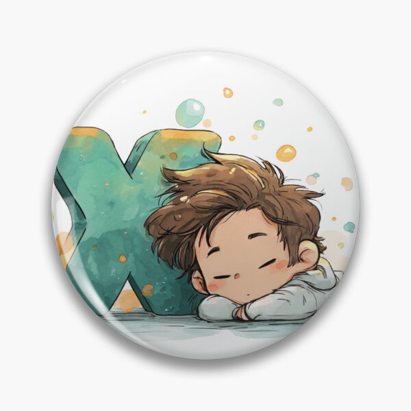 Item preview, Cute Boy Sleeping in Front of Giant Letter X Illustration designed and sold by JunsH.
