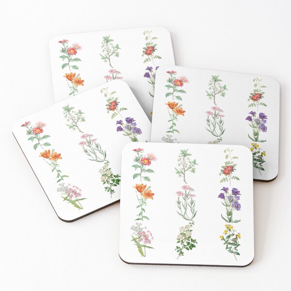 Item preview, Vintage Botanical 3x3 Grid: Flowering Plants designed and sold by Vision Crafted.