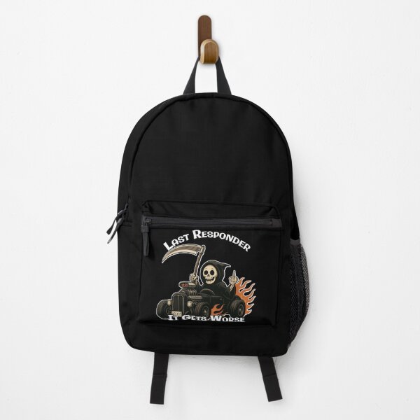 Item preview, Funny 'Last Responder' Grim Reaper Hot Rod designed and sold by A-T-H.