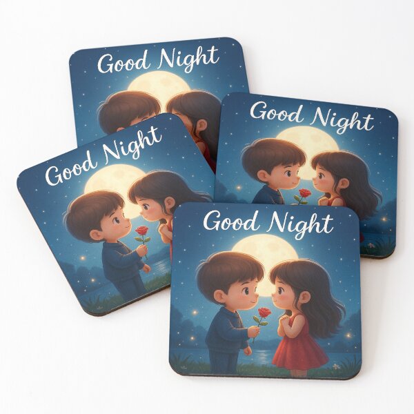 Item preview, Good Night Love – Romantic Couple designed and sold by Sadia  Jannat.