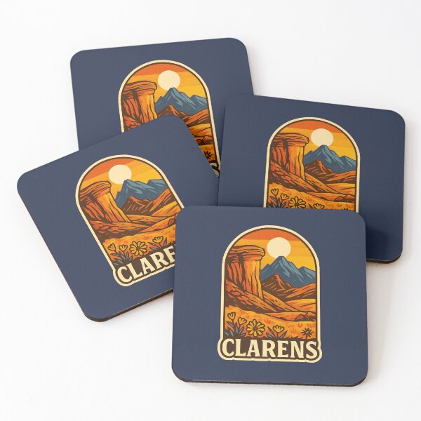 Item preview, Clarens South Africa – Sandstone Cliffs & Mountain Village Sticker designed and sold by The Digital Compass.