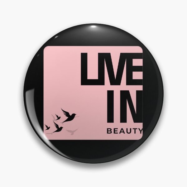 Item preview, Live in Beauty – Minimalist Quote on Pink Background designed and sold by liveinbeauty.