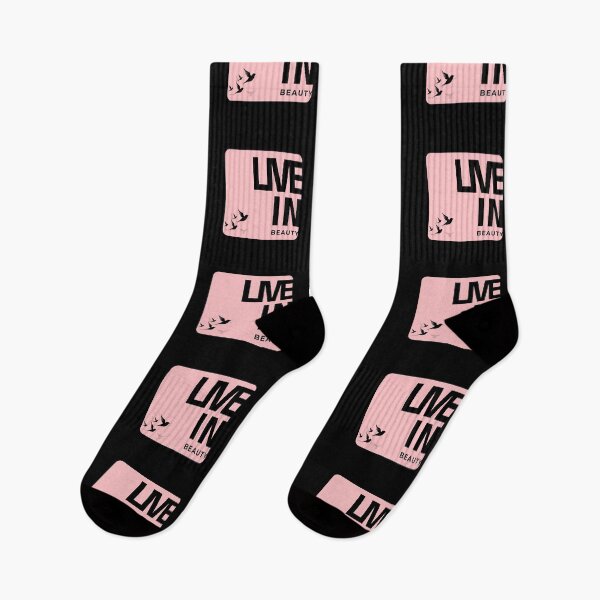 Item preview, Live in Beauty – Minimalist Quote on Pink Background designed and sold by liveinbeauty.
