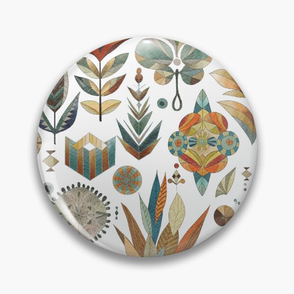 Artikelvorschau, Aquarellmuster, nahtloses Muster, botanisches Design, geometrische Blumen entworfen und verkauft von Tetiana Pohurska.