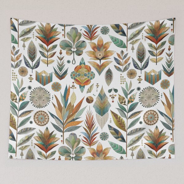 Item preview, watercolor pattern, seamless pattern, botanical design, geometric floral designed and sold by Tetiana Pohurska.