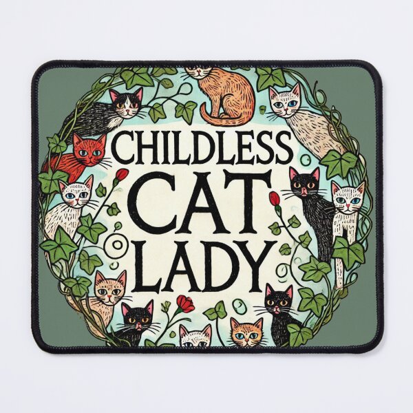 Item preview, Childless Cat Lady designed and sold by FrictionMaxxing.