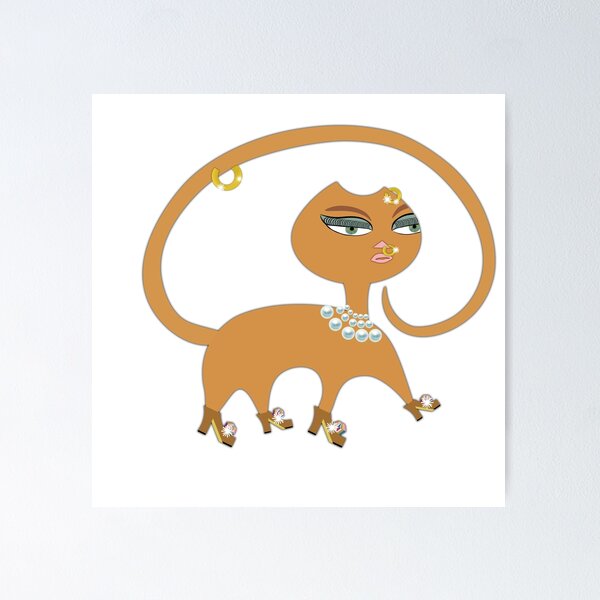 Item preview, Cat Strutting designed and sold by WandaRichards.