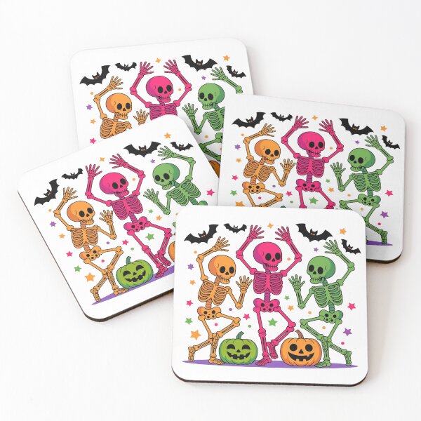 Item preview, Colorful Skeleton Halloween Party - Funny No Bones About It  designed and sold by Bela Mehta.