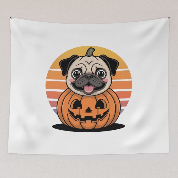 Item preview, Pumpkin Pug designed and sold by WSPrintCrafter.