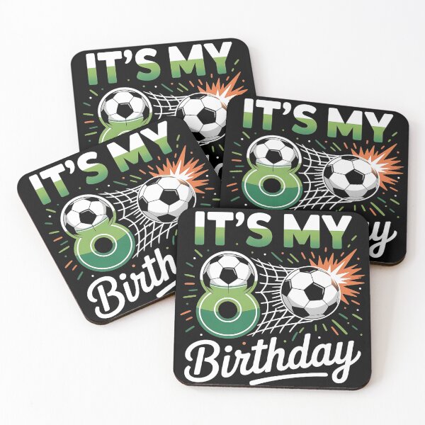 Item preview, 8th B-Day Soccer Sport Lover Theme 8 Year Old Birthday designed and sold by BLZART.