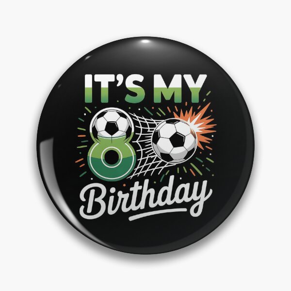 Item preview, 8th B-Day Soccer Sport Lover Theme 8 Year Old Birthday designed and sold by BLZART.