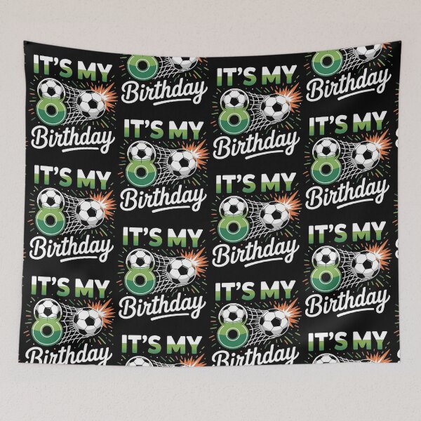 Item preview, 8th B-Day Soccer Sport Lover Theme 8 Year Old Birthday designed and sold by BLZART.