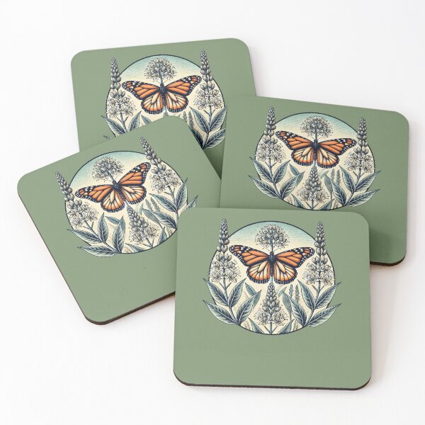Item preview, Monarch Butterfly & Milkweed designed and sold by FrictionMaxxing.