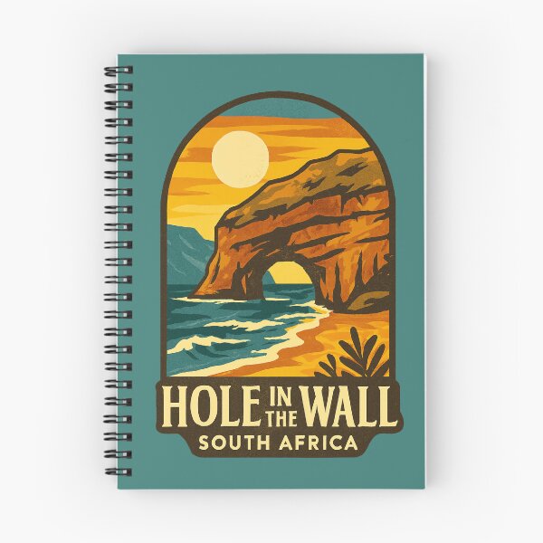 Item preview, Hole in the Wall South Africa – Wild Coast Rock Arch Sticker designed and sold by The Digital Compass.
