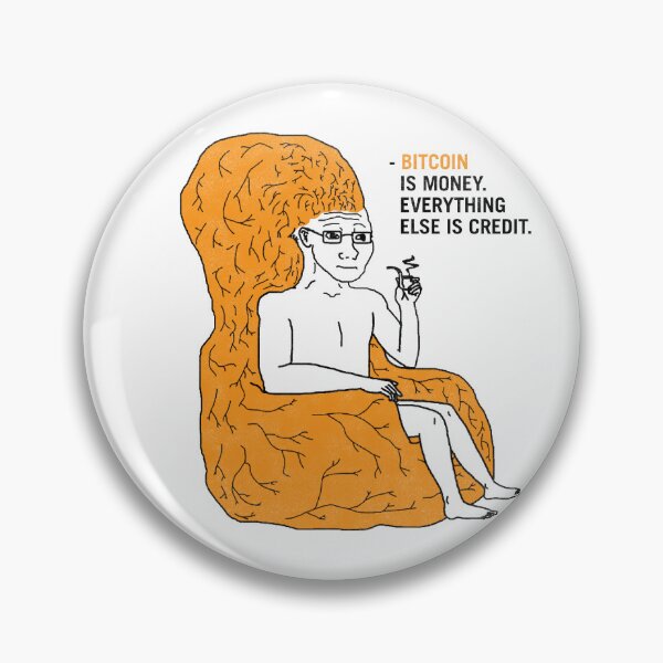Item preview, Big Brain Wojak Bitcoin Quotes Michael Saylor Meme  designed and sold by CyberRex.