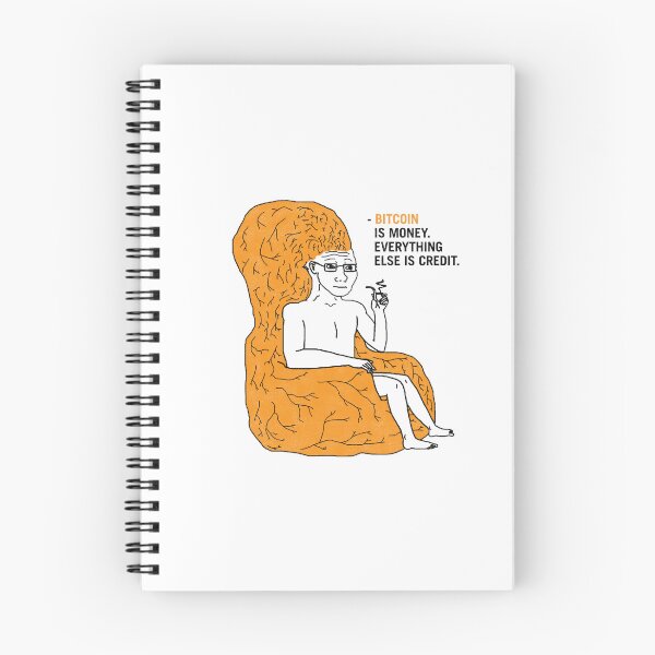 Item preview, Big Brain Wojak Bitcoin Quotes Michael Saylor Meme  designed and sold by CyberRex.