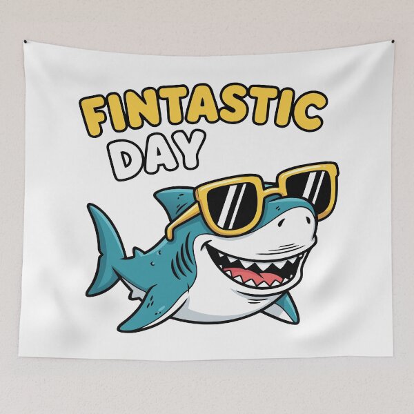 Item preview, Funny Fin-tastic Shark With Shades designed and sold by Lydyb-creations.