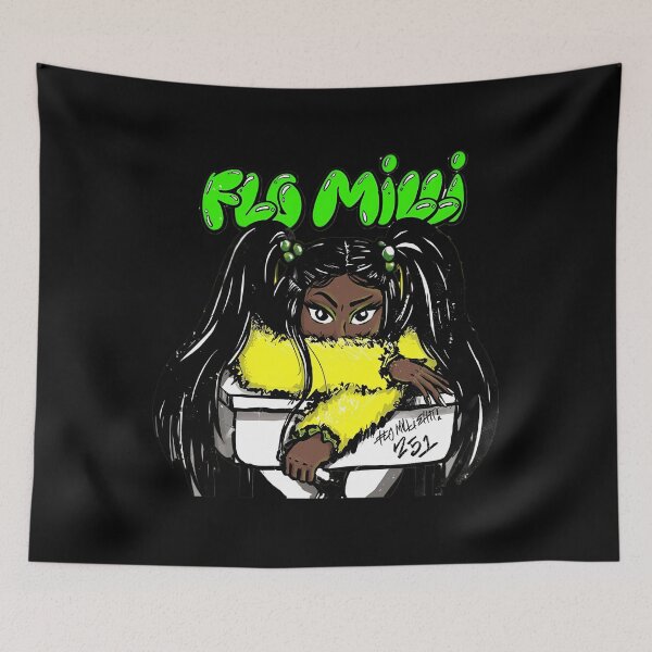 Item preview, TRENDING Flo Milli American Rapper Cartoon Design  	 designed and sold by nhijtsflloc18.