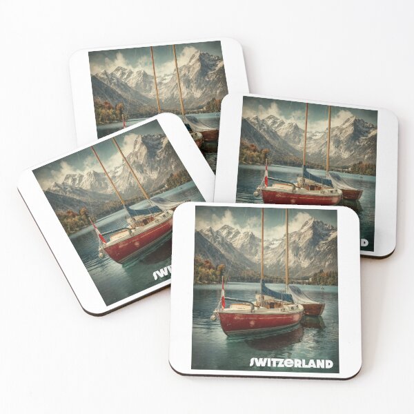 Item preview, Alpine Serenity: Swiss Sailboats on a Mirror Lake designed and sold by ForeverPrintsOK.
